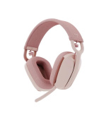 Logitech Zone Vibe 100 Wireless Headset, rose