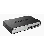 BAZAR - D-Link DGS-1008MP 8-port Gigabit PoE switch, 8x gigabit PoE RJ45, PoE budget 140W - Poškozený obal (Komplet)