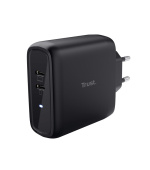 TRUST nabíječka MAXO 65W, 2x USB-C, černá