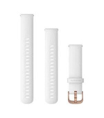 Garmin řemínek Quick Release (18 mm), bílý, přezka Rose Gold