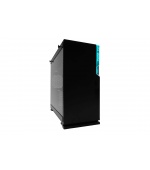 IN WIN skříň 101C Black, Midi Tower, průhledný bok, bez zdroje