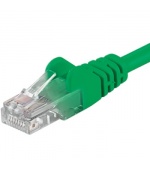 Patch kabel UTP RJ45-RJ45 level 5e 0.25m, zelená