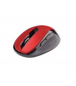 C-TECH myš WLM-02, černo-červená, bezdrátová, 1600DPI, 6 tlačítek, USB nano receiver