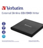 VERBATIM externí mechanika Slimline CD/DVD Writer USB - without NERO