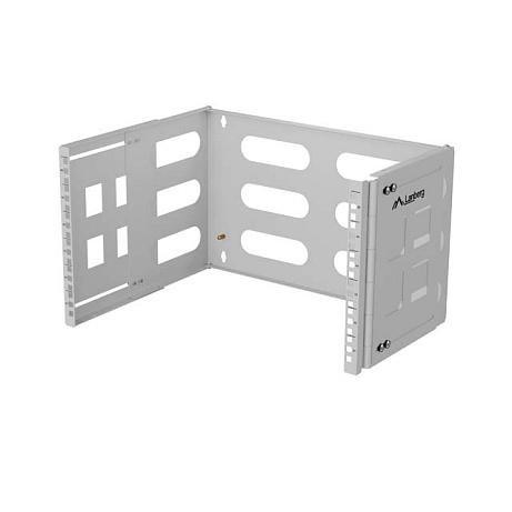 SKLÁDACÍ DRŽÁK PRO MONTÁŽ NA STĚNU19" 6U 497X400/240 ŠEDÝ LANBERG