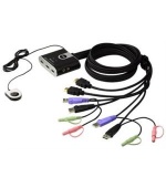 ATEN 2port HDMI KVM USB 2.0 mini, 1.2m, DO