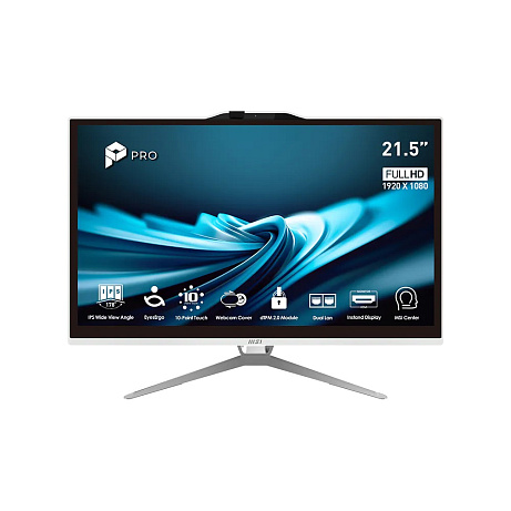 MSI PRO/AP222T 14MA-664XEU/21,5"/FHD/T/i3-14100/16GB/512GB/Intel int/bez OS/Bílá/3R