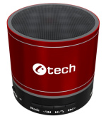C-TECH repro SPK-08R, bluetooth, červená