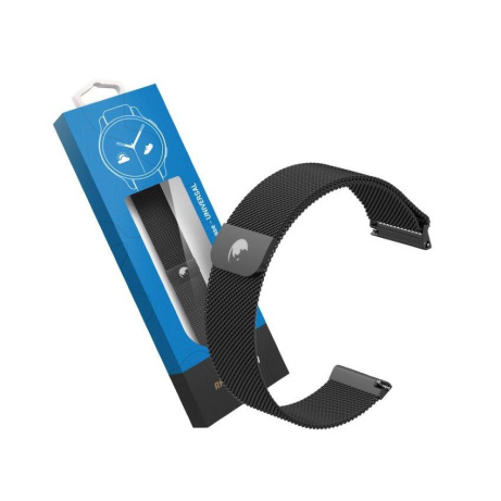 RhinoTech univerzální řemínek milánský tah Quick Release 20mm černý