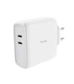 TRUST nabíječka MAXO 65W, 2x USB-C, bílá