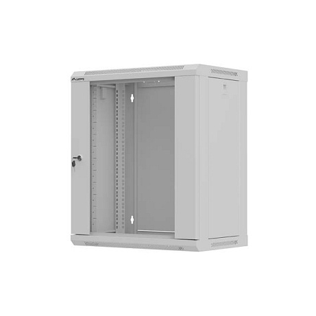 LANBERG 19" RACKOVÁ SKŘÍŇ 12U/540X350 (FLAT PACK) S PROSKLENÝMI DVEŘMI ŠEDÁ