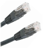 XtendLan patch kabel Cat5E, UTP - 0,25m, černý (prodej po 10 ks)