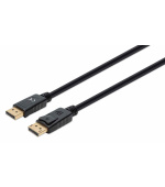 Manhattan kabel DisplayPort 1.4, DisplayPort Male na Male, 1m, černá