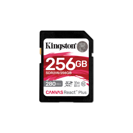 Kingston Canvas React Plus/SDXC/256GB/UHS-II U3 / Class 10