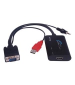 PremiumCord konvertor VGA+audio na HDMI