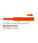Niimbot štítky na kabely RXL 12,5x109mm 65ks Red pro D11 a D110