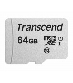 TRANSCEND MicroSDXC karta 64GB 300S, UHS-I U1 + adaptér