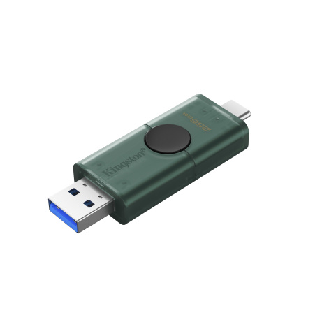 DataTraveler Duo G2/256GB/USB 3.2/USB-A + USB-C/Zelená