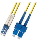 Optický patchkabel duplexní, LC-SC 9/125um SM, 1m, OS2