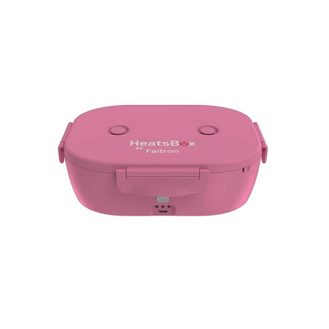 Faitron HeatsBox GO Light chytrý ohřívací obědový box na baterii, růžový
