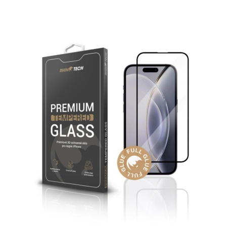 RhinoTech Tvrzené ochranné 3D sklo pro Apple iPhone 15 Pro Max