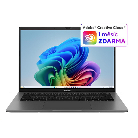 ASUS NTB Vivobook S14 (M3407KA-OLED115Z), AI 5 330, 14" WUXGA, 32GB, 512GB SSD, Radeon, No OS, Matte Gray