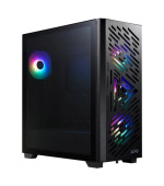 ADATA XPG case LANDER 501 Mid-Tower, bez zdroje, 4x 120mm ARGB Fan, Černá