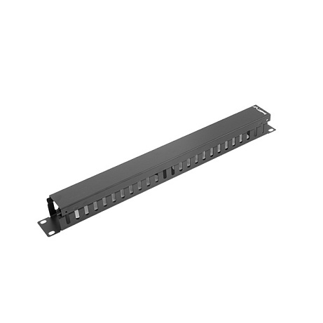 LANBERG 19" PANEL PRO SPRÁVU KABELŮ TYP A 1U ČERNÝ