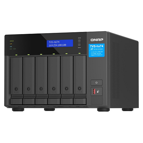 QNAP TVS-h474-i3-8G (4C/i3-12100/4,3GHz/8GBRAM/4xSATA/2x2,5GbE/2xM.2/3xUSB3.2/1xHDMI/2xPCIe)