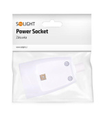 Solight zásuvka přímá, IP20, bílá