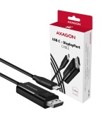 AXAGON RVC-DPC, USB-C -> DisplayPort redukce / kabel 1.8m, 4K/60Hz