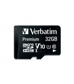 VERBATIM MicroSDHC karta 32GB Premium, U1 + SD adaptér