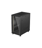 19" VOLNĚ STOJÍCÍ RACKOVÁ SKŘÍŇ 22U 600X1000 ČERNÉ SKLENĚNÉ DVEŘE LANBERG (PLOCHÉ BALENÍ)