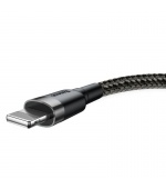 Baseus Cafule nabíjecí / datový kabel USB na Lightning 1,5A 2m, šedá-černá