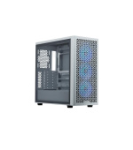 Cooler Master case Elite 502 White, Průhledná bočnice, ATX, 3x 120mm ARGB Fan, bílá