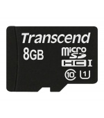 TRANSCEND MicroSDHC karta 8GB Premium, Class 10 UHS-I 300x, bez adaptéru