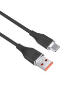 Solight USB-C kabel, USB 2.0 A konektor - USB-C 3.1 konektor, silikon, 1m