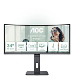 BAZAR - AOC MT VA LCD WLED 34" CU34P3CV - VA panel, 3440x1440, HDMI, DP, USB-C, 4xUSB 3.2, repro, vysk. stavitelny, zakr