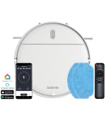 Salente R2, robotický vysavač, stírání vodou, nabíjecí stanice, bílý