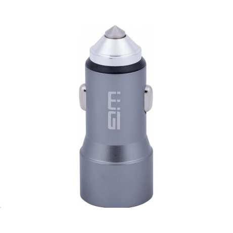 WG - Nabíječka do auta 2x USB 58,5W , 1x USB-C PD 36W + 1x USB-A 22.5W, stříbrná