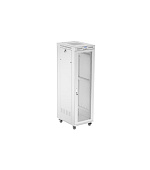 19" VOLNĚ STOJÍCÍ RACKOVÁ SKŘÍŇ 42U 600X800 ŠEDÁ S PERFOROVANÝMI DVEŘMI LANBERG (PLOCHÉ BALENÍ)