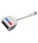 Rozdvojka počítač (10BaseT)/telefon 2 x RJ45