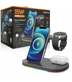 Aligator Stanice Smart Station S s bezdrátovým nabíjením 3v1, 15W