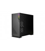 IN WIN skříň 103 Black, Midi Tower, průhledný bok, bez zdroje