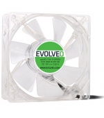 EVOLVEO 14L1GR ventilátor 140mm, 4 LED zelený, 3pin