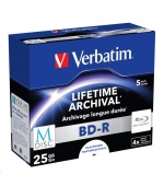 VERBATIM MDisc BD-R(5-pack)Jewel/4x/25GB