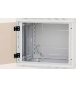 Nástěnný rack jednodílný 12U (š)600x(h)495 perf.dveře