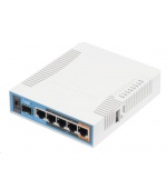 MikroTik hAP ac, 720MHz CPU, 128MB RAM, 5x LAN, 2.4+5GHz,Wi-Fi 802.11b/g/n/ac, SFP slot, vč. L4