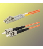Optický patchkabel duplex LC-ST, 50/125um MM, 2m, OM2
