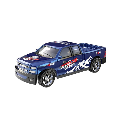 RC Pickup na vysílačku 1/64 - modrá
